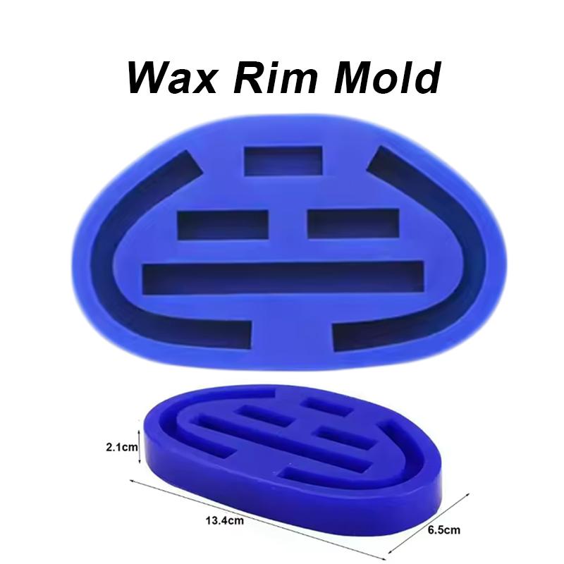 1Pcs Dental Full Denture Mold Wax Dam Strip Tray Mold Smooth and Burr-Free Silicone Soft Material Oral Care Consumables