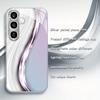 Gradient purple art pattern glass phone case suitable for Samsung Galaxy S26 S25 S24 S23 S22 S21 S20 FE Ultra Plus anti drop