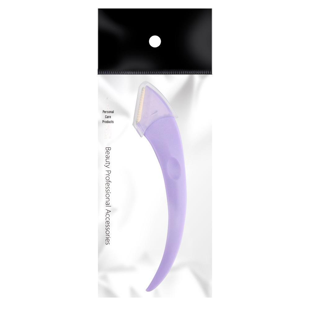 Meidao Stainless Steel Crescent Eyebrow Trimmer Set: Portable Oblique Clip and Scissors for Beginners