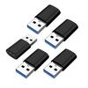 5Pcs Type-C To USB 3.0 Adapter USB-C Female To USB Male Converter with Fast Charging And Data Transfer Universal USB-C Connector