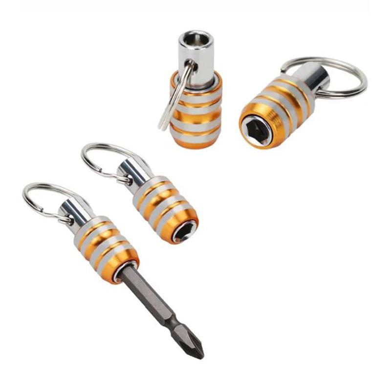 1/4 Inch Hex Shank Screwdriver Bits Holder Extension Bar Drill Screw Adapter Quick Release Easy Change Keychain