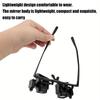 With LED Lights Watch Repair Magnifier Head Eye Glasses Loupe Lens  For Watch Repair and Jewelry