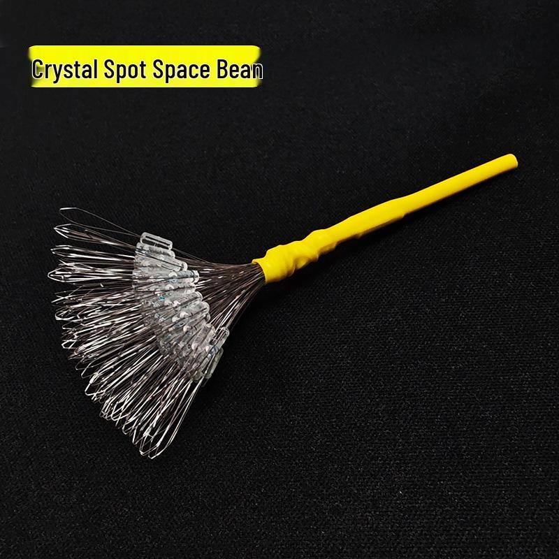 Premium Anti-Tangle Silicone Fishing Beads Set, 100pcs – High-Quality Space Bean Design for Superior Fishing Gear