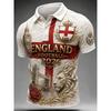 Edition English Fans Football Polo Shirt - 3D Print - Fashionable and Comfortable - Suitable for Both Men and Women