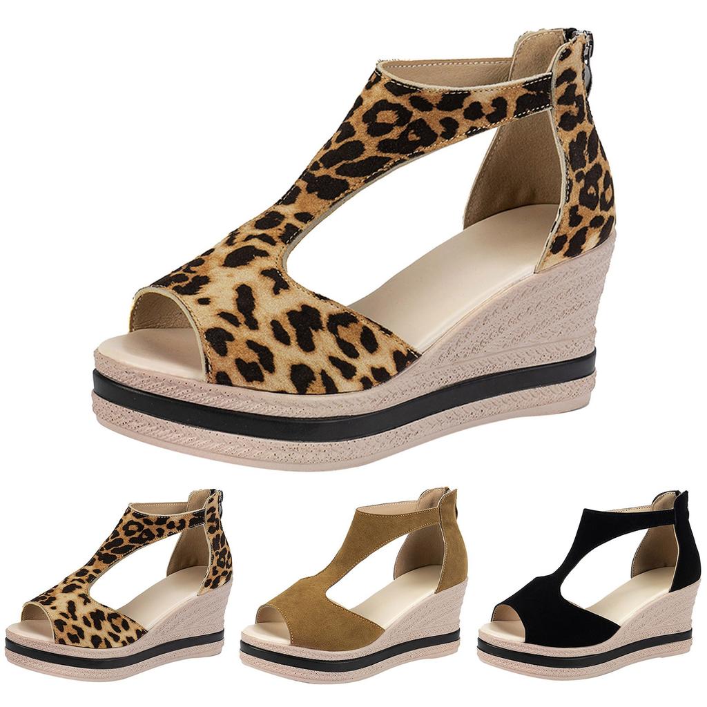 Dames Sandalen met Voetboogondersteuning voor de Zomer Dames Sleehak Sandalen Open Teen Mode Casual Sleehak Platform Effen Kleur
