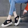 Fashion 7cm Air Mesh Platform Wedge Flats Lace Breathable Comfy High Brand Summer Spring Fashion Chunky Sneaker Autumn Casual Shoes