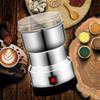 Rustfritt stålmølle Elektrisk kaffebønnekvern Nøttfrø Urtemaling Krydderknuser Blender