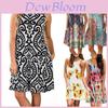 Women's Summer Boho Floral Tank Dress With Comfortable Loose Fit For Casual Beach Outings