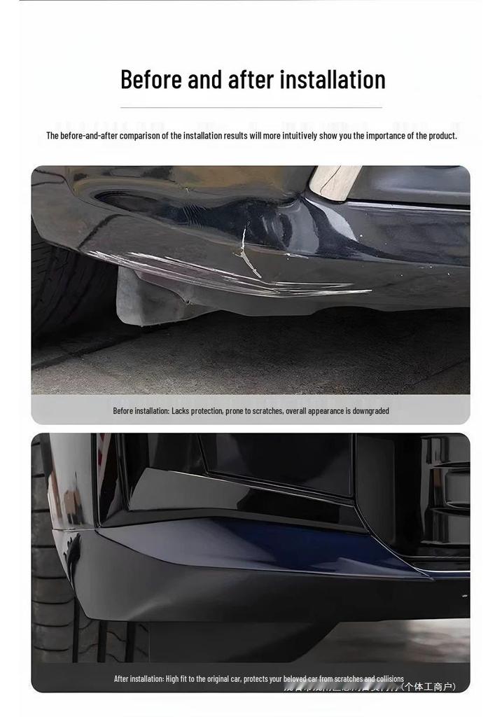 Compatible with 25 BMW X3 Models: Front Bumper Corner Protector Anti-Collision Sticker - Scratch Protection Sport Kit.