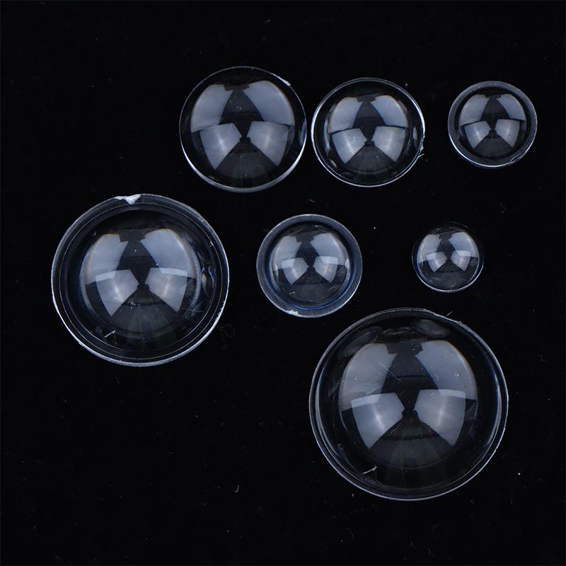 8-44 Mm Round Transparent Acrylic Plano-Convex Lens Flashlight Led Lens Focusing Torch Accessories Magnifying Glass Convex Lens