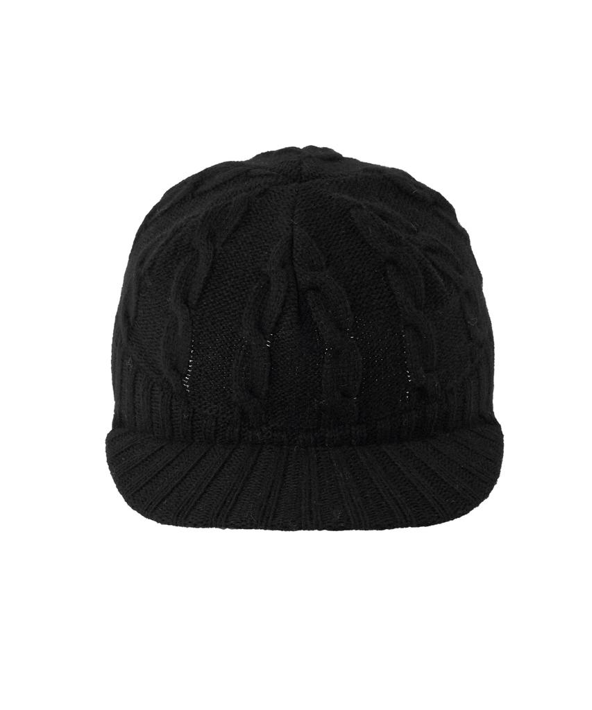 LEE Cable Brim Beanie Black