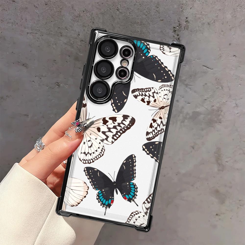 Case for Samsung Galaxy S25 S21 Plus S23 S25Edge S22 Ultra S20 FE S24 Phone Cover Creative Butterfly
