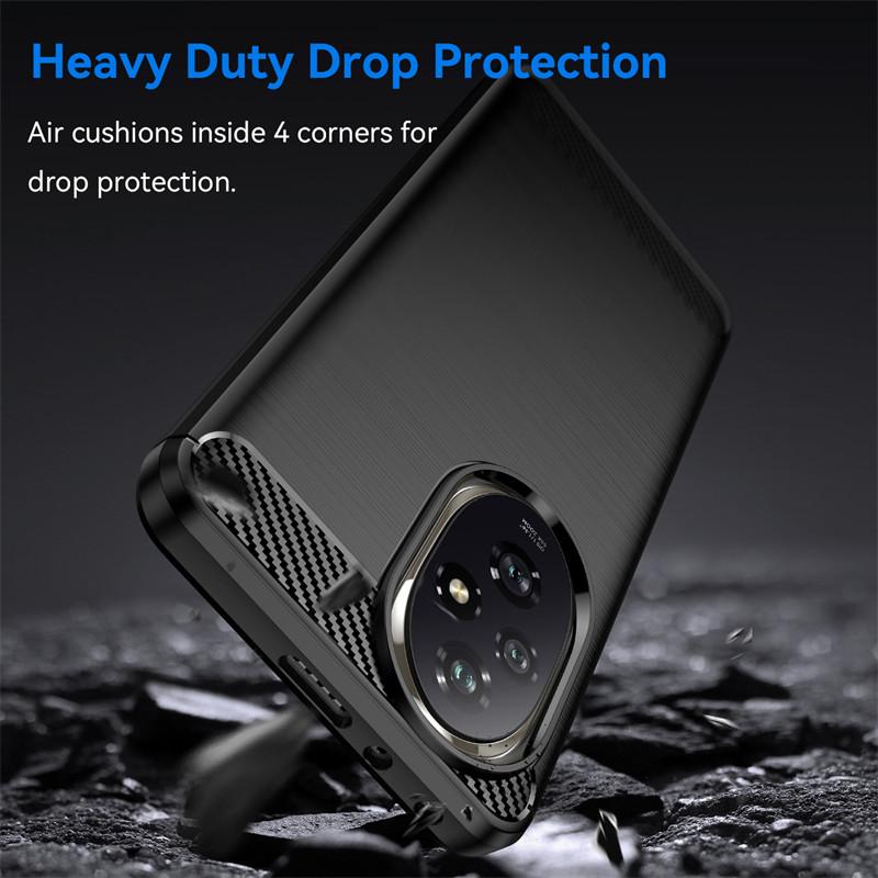 For Honor 200 Case For Honor 200 Cover Bumper Luxury Shockproof Silicone Brushed TPU Protective Phone Back Cover For Honor 200