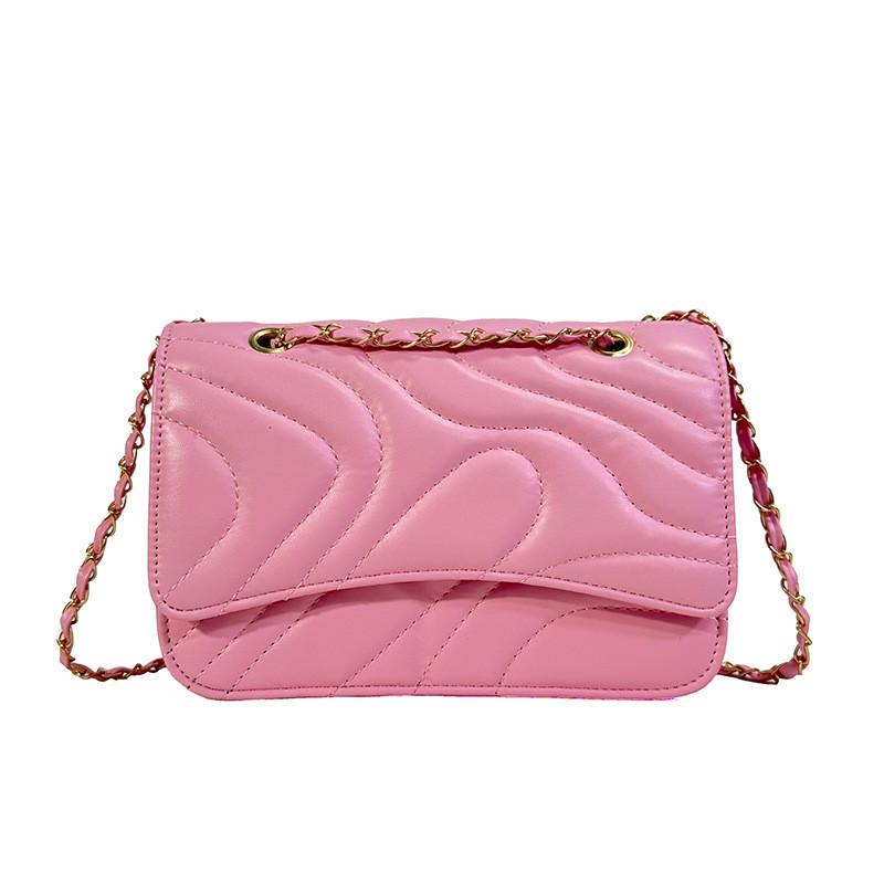 Chic Pu Leather Small Square Bag For Women Stylish Shoulder Crossbody Purse 2024 Fall Winter Collection