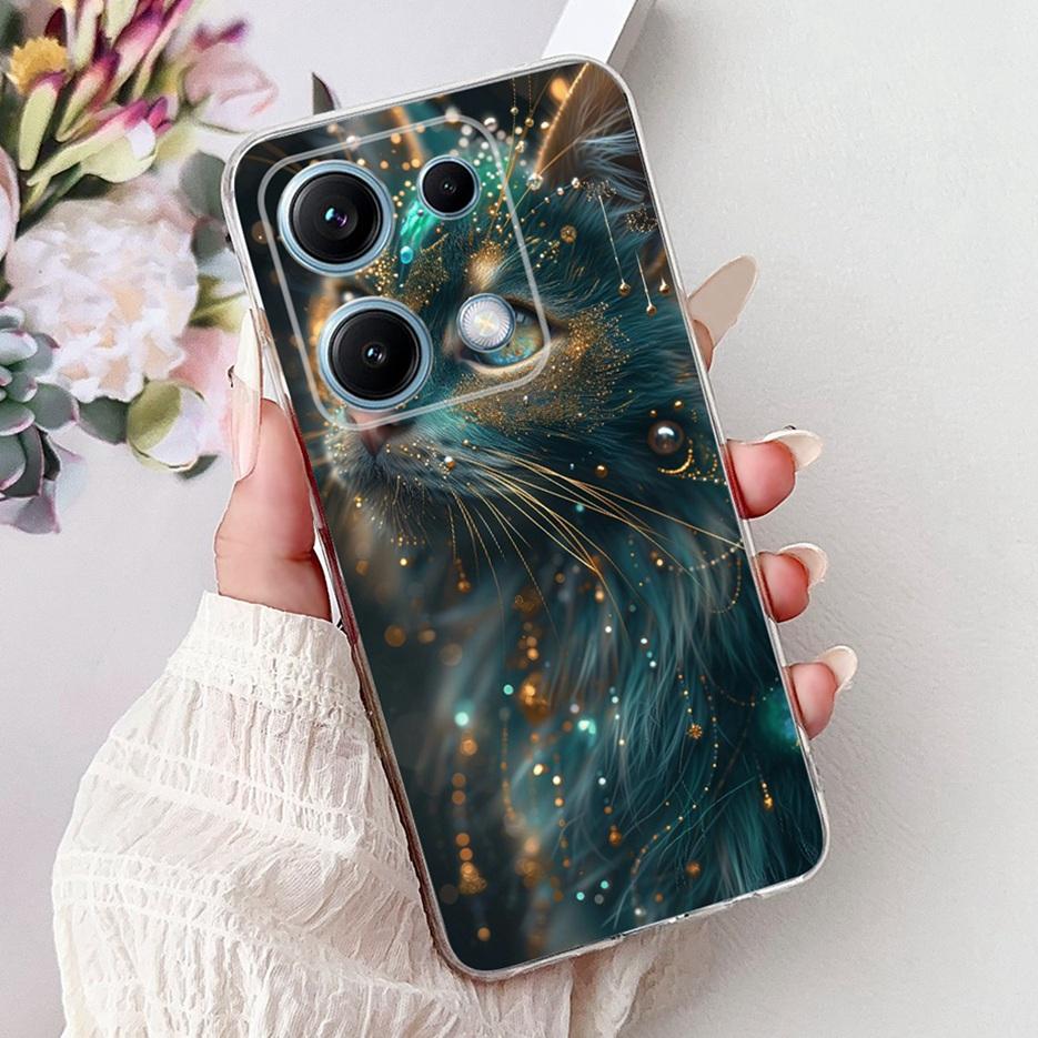 For Xiaomi Redmi Note 14S Case Stylish Butterfly Painted Cover 6.67'' Soft Silicone Phone Case For Redmi Note 14S Note14S Bumper
