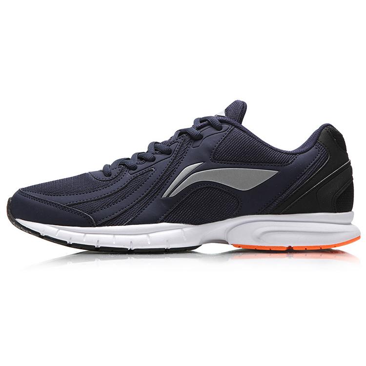 New LiNing Cushioning Anti Slip Wear Resistant Breathability Low Top Running Shoes Unisex Blue White ARBR013-6