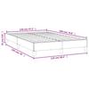 Bed Frame without Mattress Dark Green 120 x 190 cm Velvet