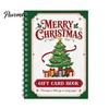 Portable Memory Keeper for Cash Christmas Gift Card Book, 7" x 5" Spiral Bound Merry Unique DIY Holiday Solution Booklet, Greeting Album, Personalized
