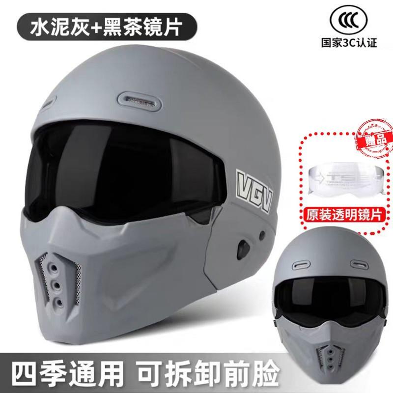 Full Face Motorcycle Helmet DOT Approved ABS Shell Adult Unisex All Season Ride Protection With Bluetooth Slot