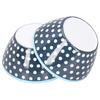 4PCS 6in Salad Bowl Dinner Serving Bowl Sets Kitchen Imitation Porcelain DinnerwareDark Blue Dots
