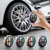 Tappi Mozzo Ruota a Scatto Antiruggine da 60 mm Coprimozzi Centrali per Giulia Stelvio Giulietta Spider GT 4C 8C Mito Brera Modifica