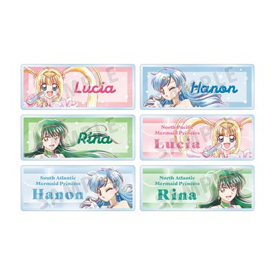 Anime [Melody Pichi Melody] 20th Anniversary Edition Trading Ani Art Aqua Label Acrylic Nameplates (Box of 6)
