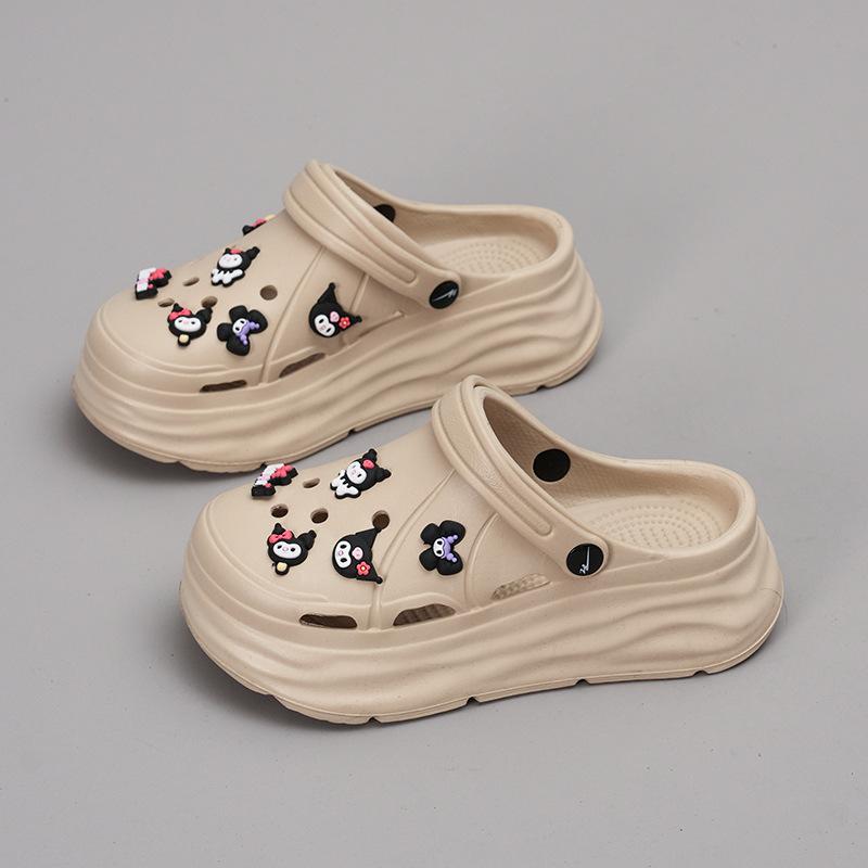 Cartoon soft bottom heightening slippers new