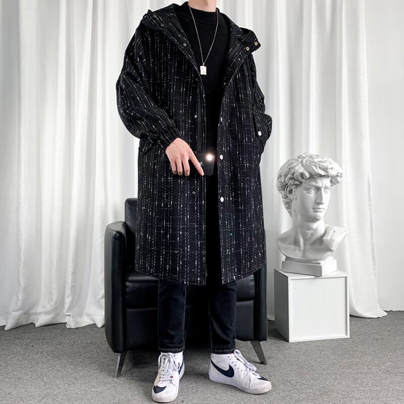 ROMON Trench da uomo casual da lavoro di media lunghezza