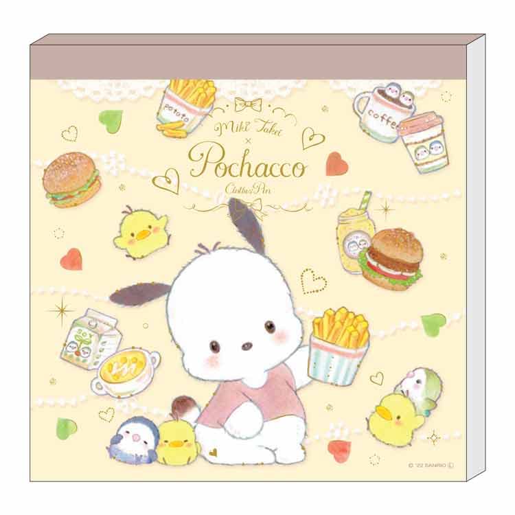 

Pochacco Takeimiki Memo Food Новая регистрация Sanrio [Memo Pad] Pad/Natural