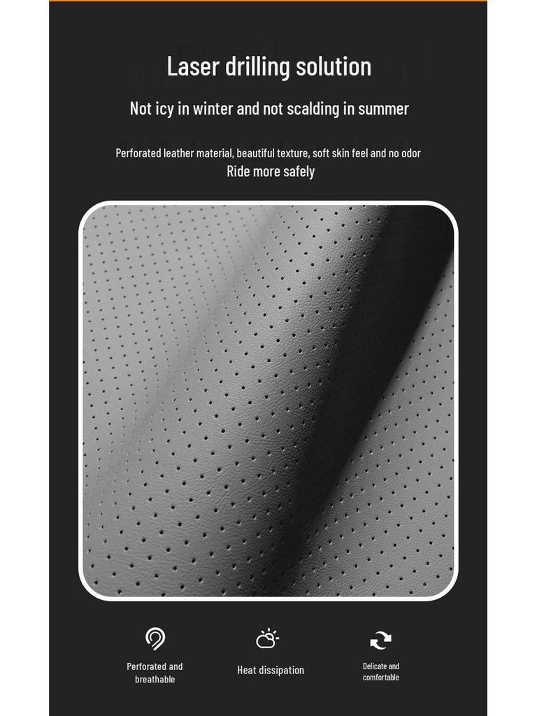 Roewe M7DMH Original Perforerade Läder Bilbarnstolsskydd - Andningsbara & Hälsobevarande