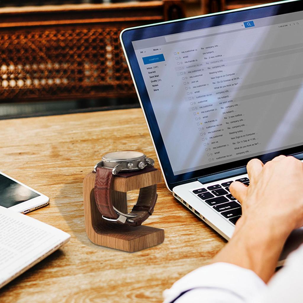 Wooden Watch Holder Jewelry Organizer Display Stand For Bracelet Ring Watch Display Solidwood Watch Stand