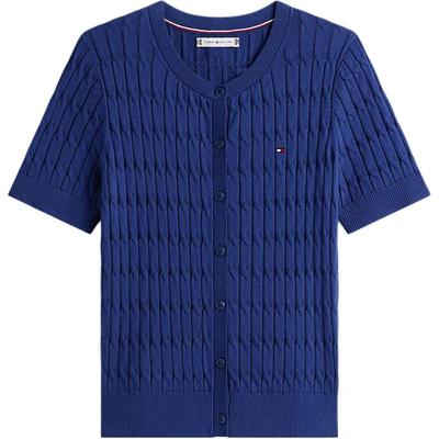 Soft Skin-Friendly Round Neck Comfortable Short Sleeve Knit Top Women Tops XW07753-C7G