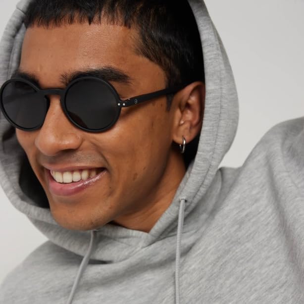 Sunglasses Round [Izipij] #G (Black/Gray)