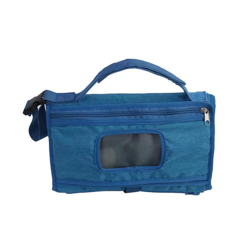 

Portable Baby Changing Mat with Wipes Pocket Baby Diaper Changer Travel Bag Infant синій