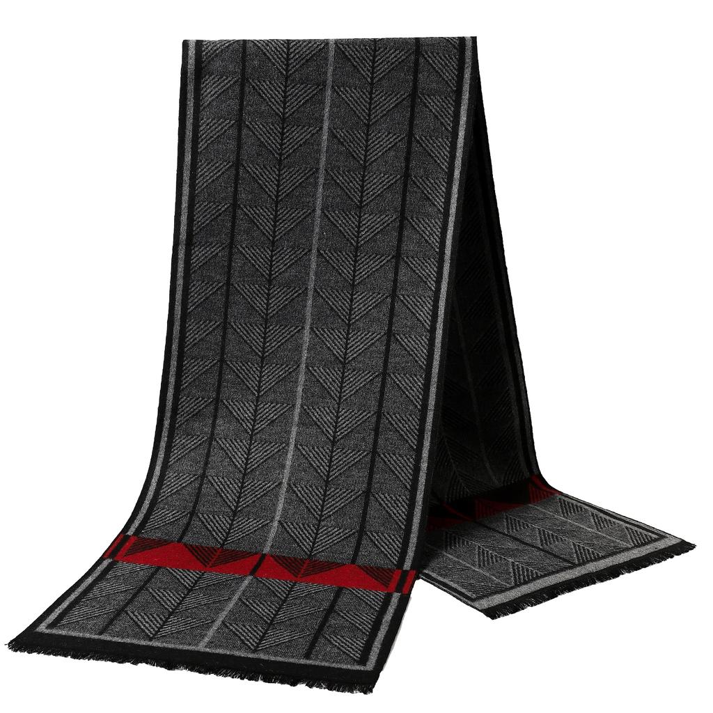 Men's Business Wraps Scarves Winter Classic Pashmina Shawls Fashion Plaid Warm Cashmere Scarf Autumn Thick 180X33CM Beach Towel