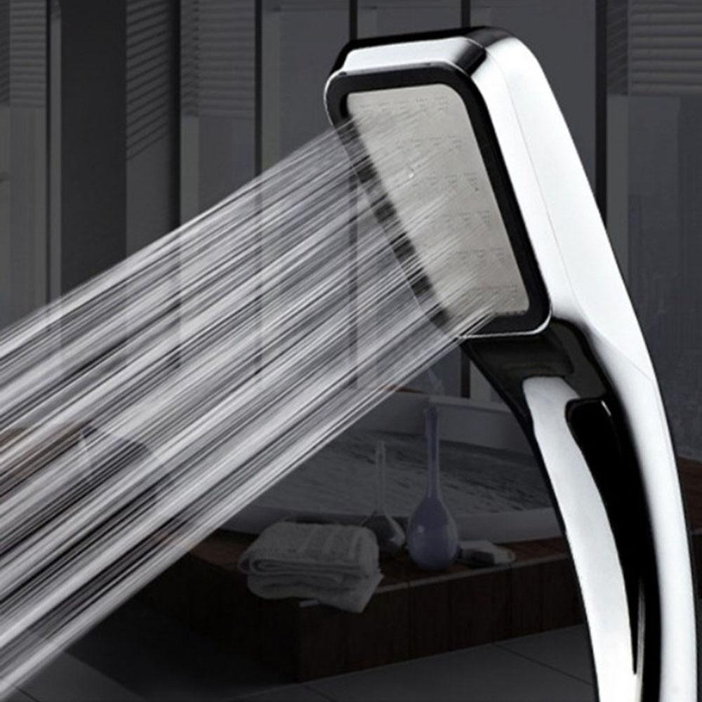 New New 3Pcs/set ABS Water Saving Rainfall Handheld Shower Holder Shower Hose Shower Head Set