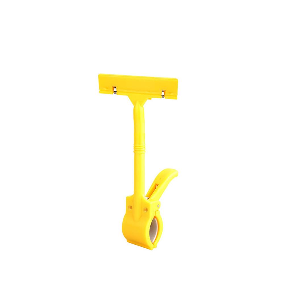 Doppelköpfiger Regaletikettenclip für Preisschilder in Supermärkten