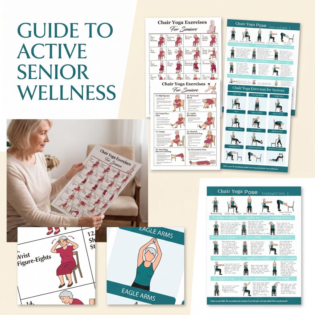Chair Yoga for Seniors - Seated Stretching Exercise Guide for Flexibility and Relaxation