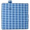 Foldable Blue Plaid Picnic Blanket 200x200 Cm