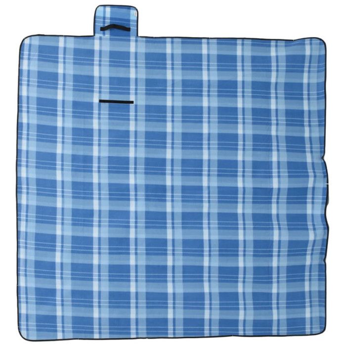 Foldable Blue Plaid Picnic Blanket 200x200 Cm