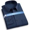 Plus Size 8XL 7XL Men Striped Dress Shirts Formal Fashion Social Office Long Sleeved Business Work Smart Casual Shirt Wholesale