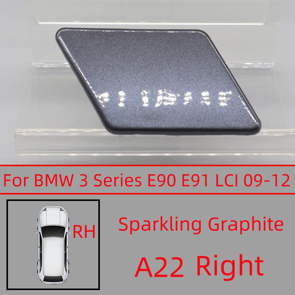 Headlight Washer Nozzle Cover For BMW 320 325 328 330 335 E90 E91 LCI 2009-2012 Sprayer Lid Cap Painted Washer Jet Cover Cap