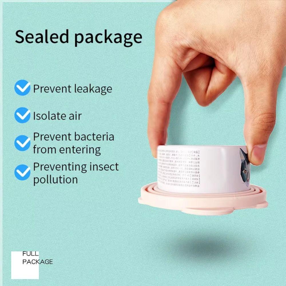 Food Grade Silicone Pet Food Can Lid Reusable Dishwasher Safe Silicone Sealer Cover BPA Free 2 in 1 Lid Spoon