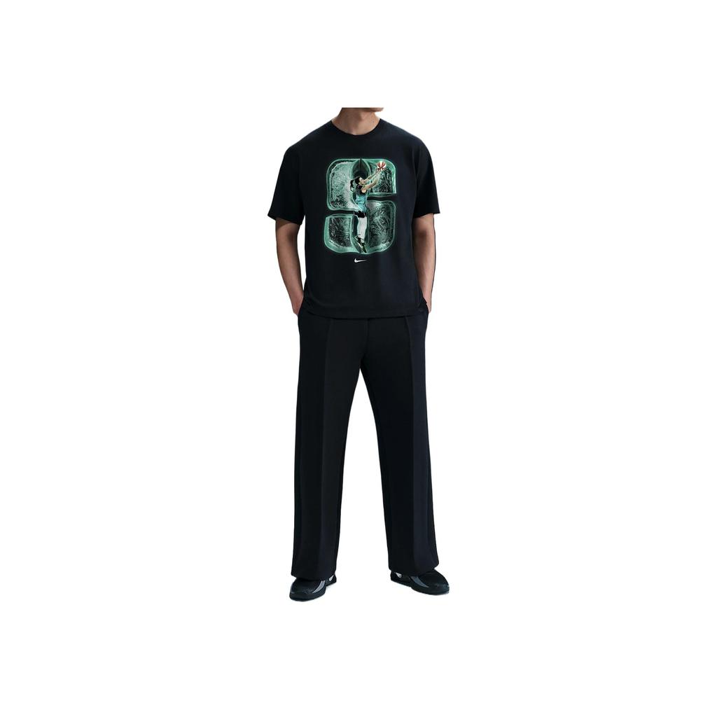 Nike Sabrina Ionescu Comfortable Breathable Moisture-Wicking Soft Short Sleeve Basketball Shirt Unisex Tops Black IO7377-010