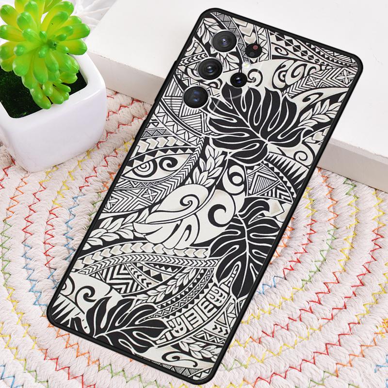 Maori Stamm Samoanisch Polynesisch Weiche Silikon Handyhülle Für Samsung Galaxy note 10 pro S26 S25 S24 S23 S22 S21 Plus Ultra Cover