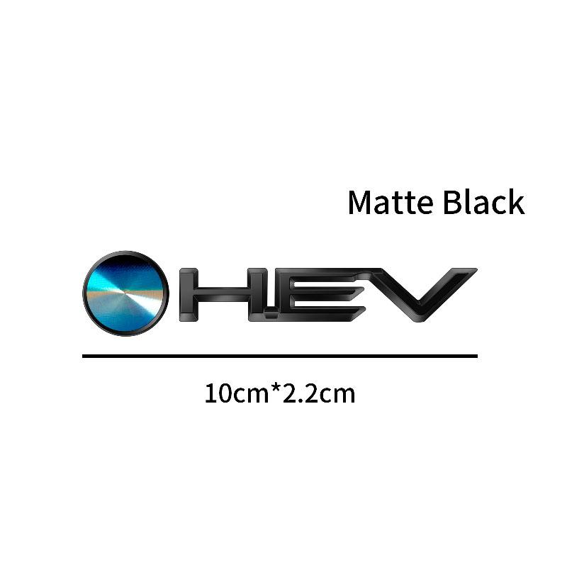 1Pcs ABS Plastic Car Styling HEV Logo Emblem Rear Bumper Tail Door Trunk Sticker For Camry Highlander Corolla Auris Hilux