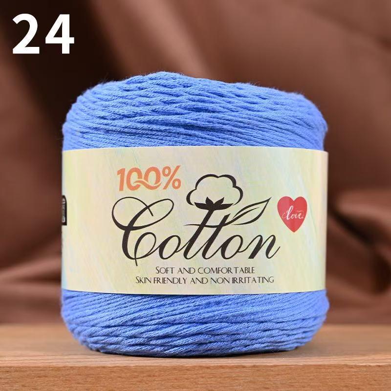 75g Medium Cotton Yarn Cake for Baby Sweater & Crochet Hat - Skin-friendly, Hand-knitted