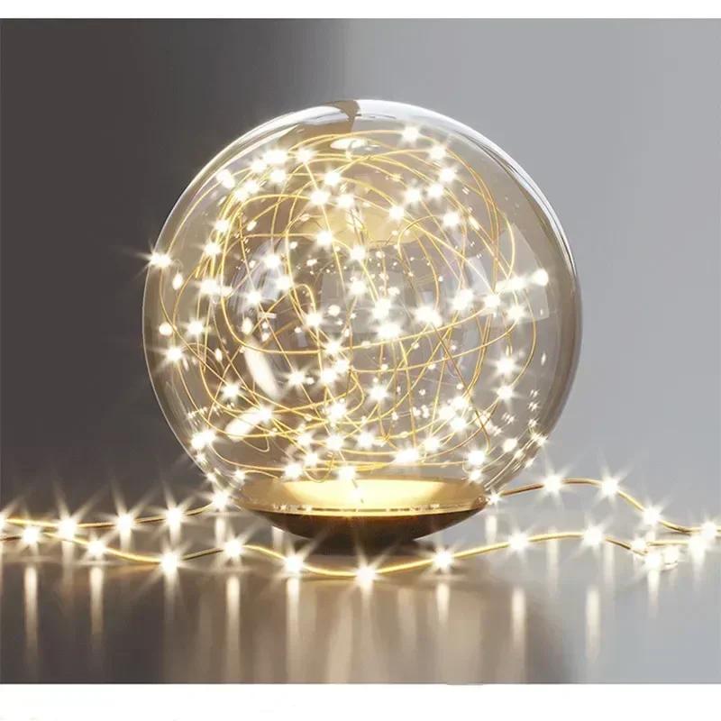 Modern Black Ceiling Chandeliers For Living Room Hall Ceiling Light Fixture Romantic Starry Gold Creative Ceiling Lamp Bedroom