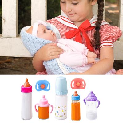 Baby Doll Bottles Pretend Play Nursing Nipple Creative Pretend Play Disappearing Milk And Juice Bottles With Pacifiers Doll