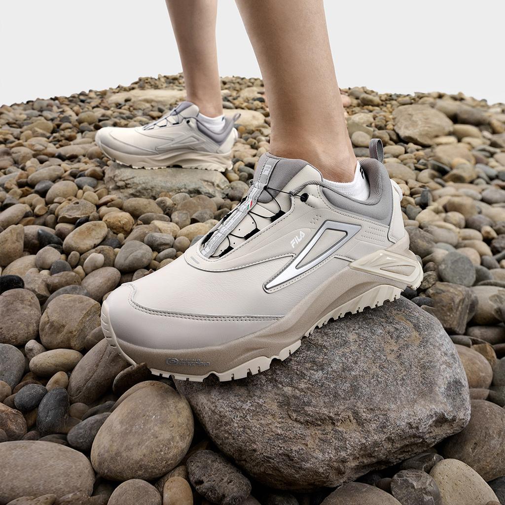 Fila Lynx Boa Atr Lea Fabric Synthetic Leather Tpu Low Top Outdoor Functional Shoes Men Shoes Rain-Mist A12M311212FRD